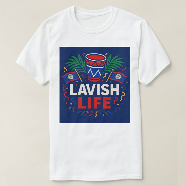 Camisa Lujosa Edición Carnaval de Belice (Diseño del anverso)
