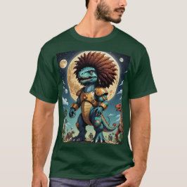 Camisa lunar de los guerreros de los dinosaurios a