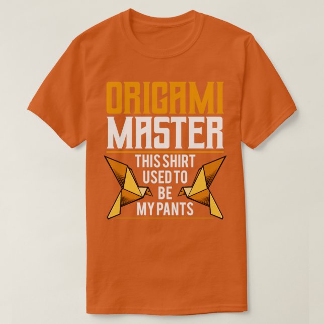 Camisa maestra de origami sé mis pantalones (Diseño del anverso)