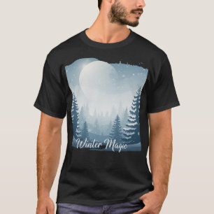Camisa Mágica de Invierno Escena De Nieve Estéti