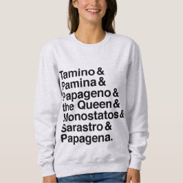 Camisa mágica de los caracteres de la flauta