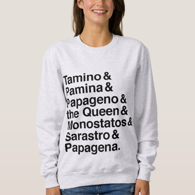 Camisa mágica de los caracteres de la flauta (Anverso)