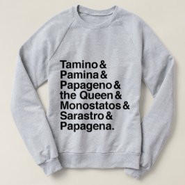 Camisa mágica de los caracteres de la flauta