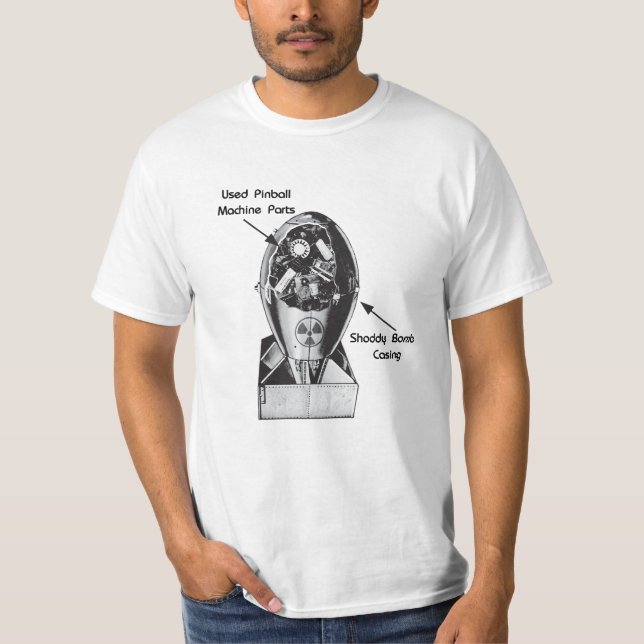 Camisa mal hecha del pinball de la bomba (Anverso)