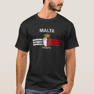 Camisa maltesa de la bandera - bandera maltesa del