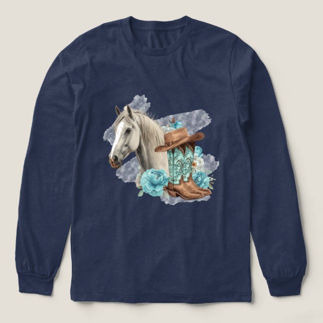 Camisa Manga Larga Caballo Occidental (Diseño traserp)