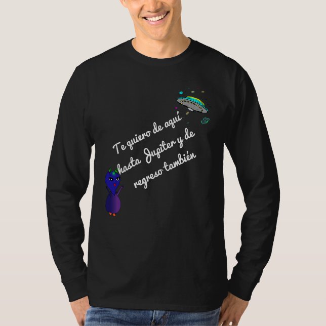 Camisa manga larga, de aquí hasta Jupíter (Anverso)