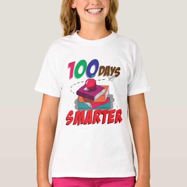 Camisa más inteligente de 100 días | 100 Días De E (Anverso)