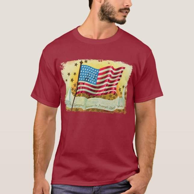 Camisa masculina con bandera de España (Anverso)