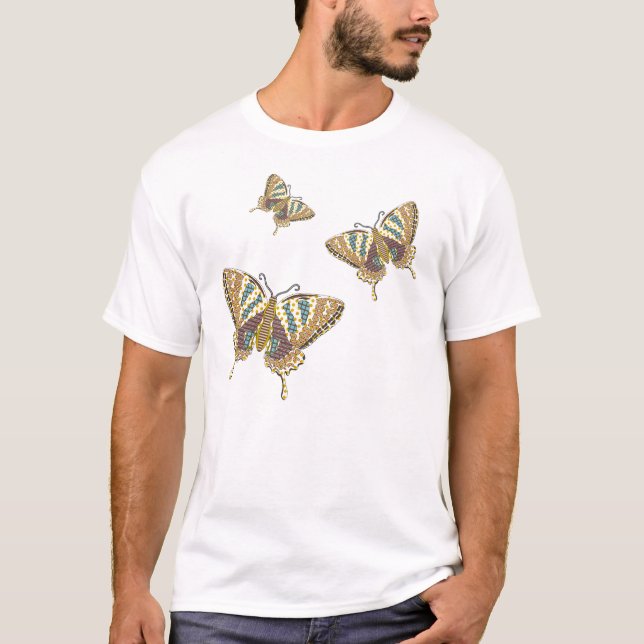 Camisa masculina de cola de golondrina azteca (Anverso)