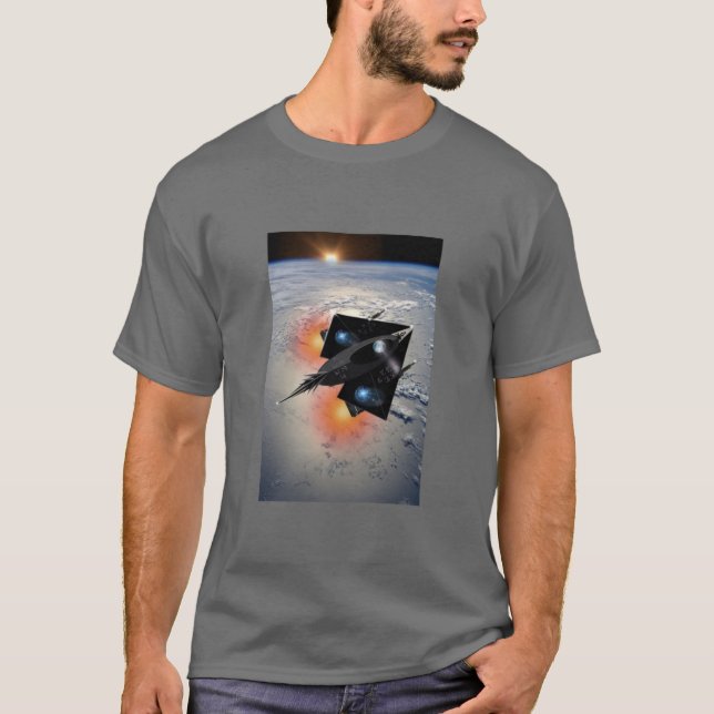 Camisa masculina de Dolphin Wars Devil Ray (Anverso)