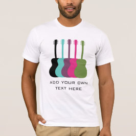 Camisa masculina de Guitars de colores vivos