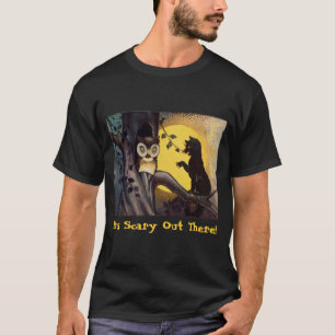 Camisa masculina de Halloween con advertencia de b