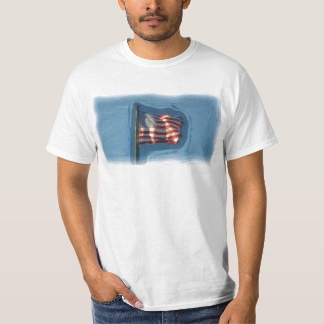 Camisa masculina de la bandera de Estados Unidos (Anverso)