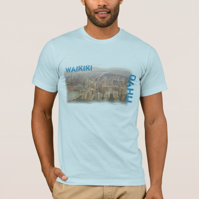 Camisa masculina de Waikiki Oahu (Anverso)