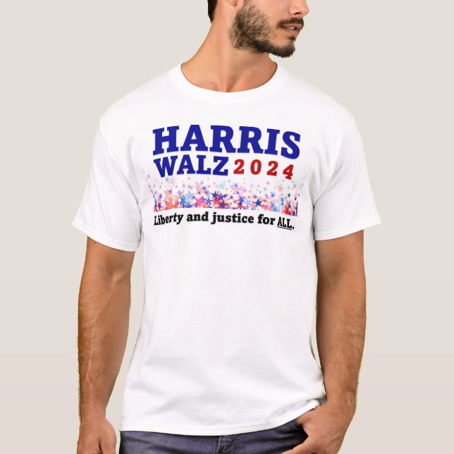 Camisa masculina Harris Walz (Anverso)
