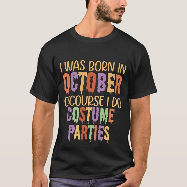 Camisa meme de cumpleaños de Halloween (Anverso)