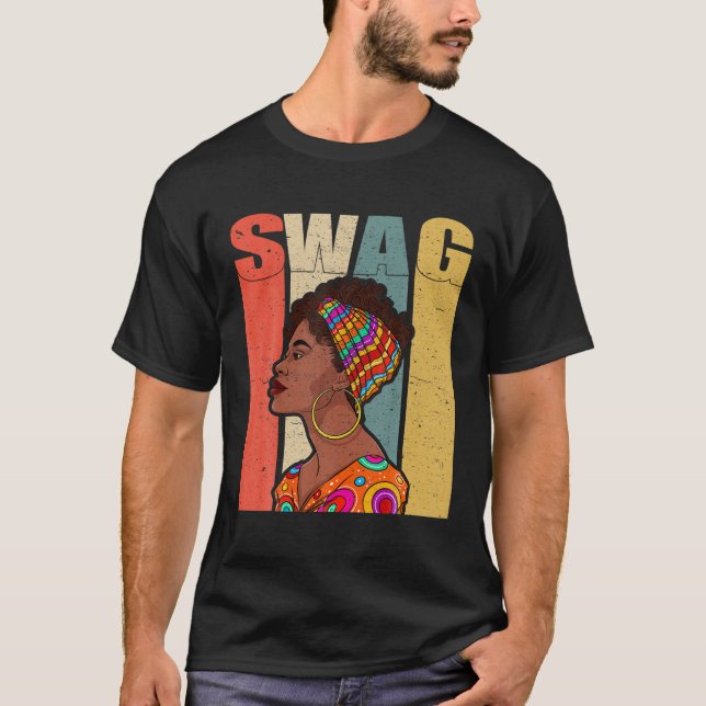 Camisa Mes de Historia Negra Para Mujeres Africana (Anverso)