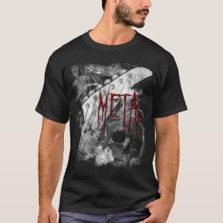Camisa metalizado de la guitarra de la muerte