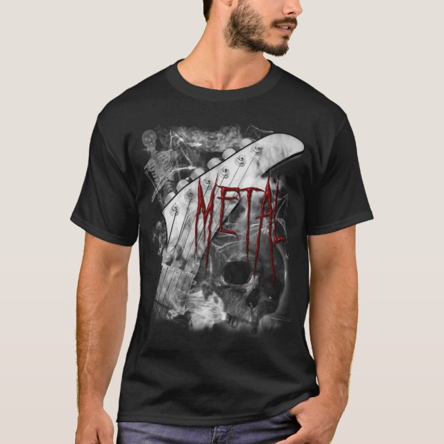 Camisa metalizado de la guitarra de la muerte (Anverso)