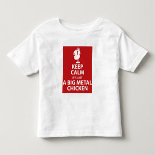 Camisa metalizado grande del pollo