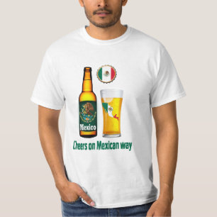 Camisa mexicana de la cerveza