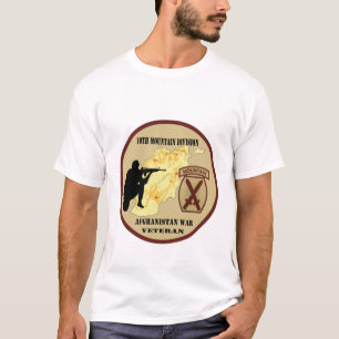 camisa militar del "10mo de la montaña veterano d