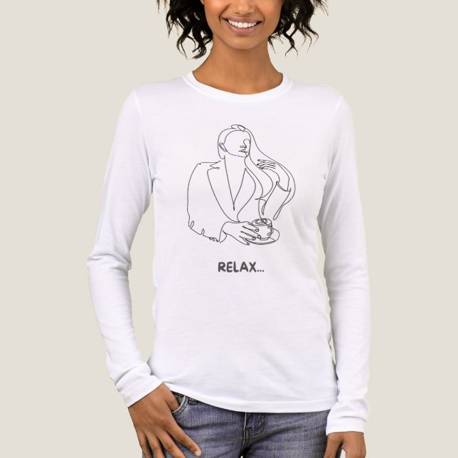 Camisa Minimal Relax Sketch – Arte Simple y Elegan (Anverso)