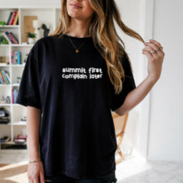 Camisa Minimalista de Montaña Diseño de Línea Simp