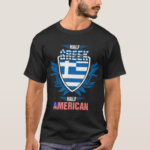 Camisa mitad griega media americana