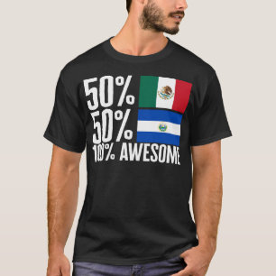 Camisa mitad mexicana mitad salvadoreña, 50 mexica