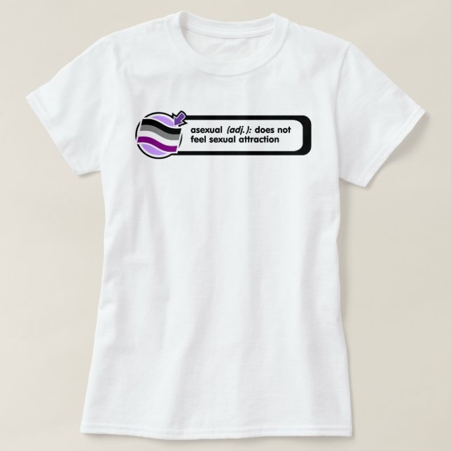 Camisa móvil asexual de la definición (Diseño del anverso)