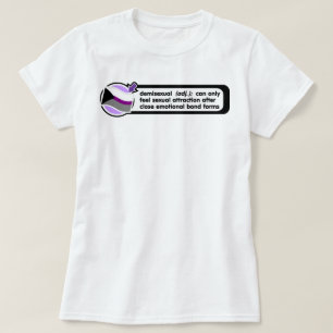Camisa móvil de la definición de Demisexual