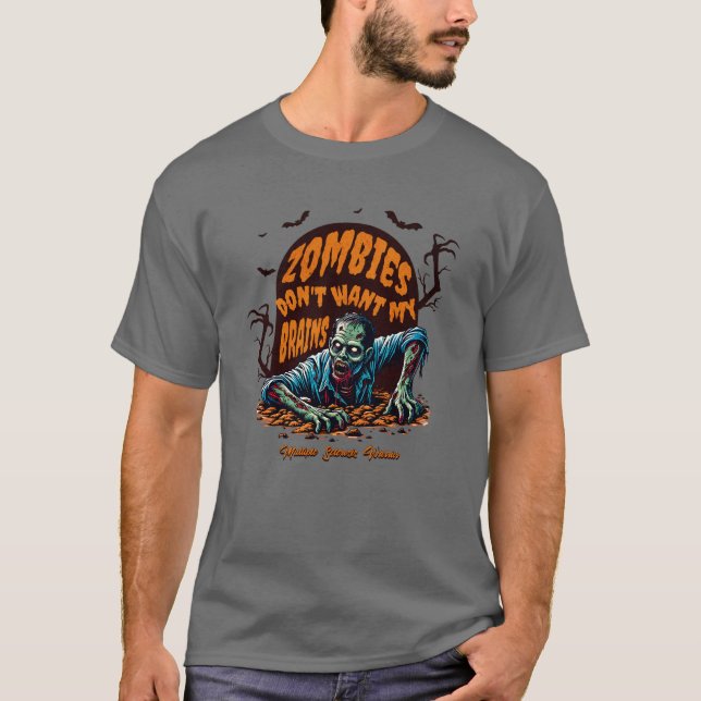 camisa MS, camiseta zombie sarcástica, regalo de c (Anverso)