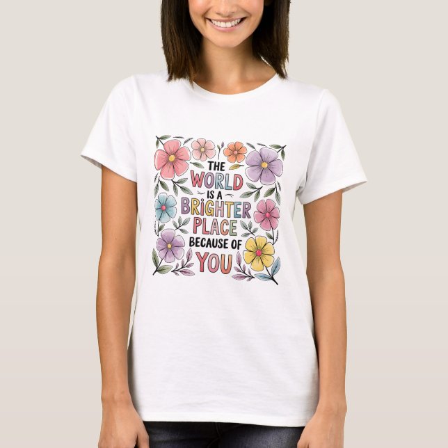 Camisa Mundial más Brillante | Mental Health Flora (Anverso)