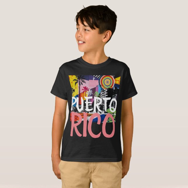 Camisa mural de la pintada fresca de Puerto Rico, (Anverso completo)