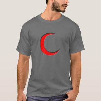 Camisa musulmán con símbolo de la media luna