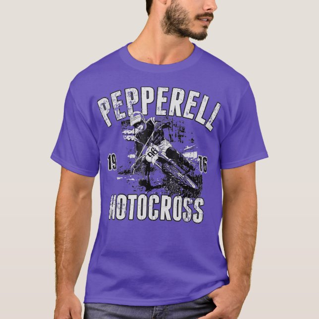 Camisa MX Pepperell Motocross carrera retro 1976 (Anverso)