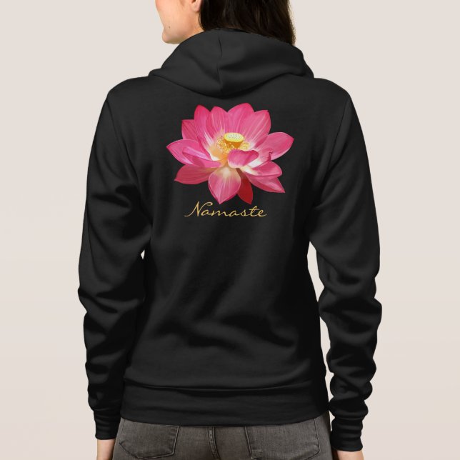 Camisa Namaste de la sudadera con capucha de la (Reverso)