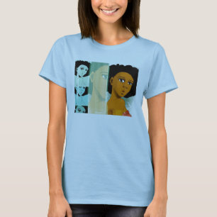 Camisa naturalmente verde azulada