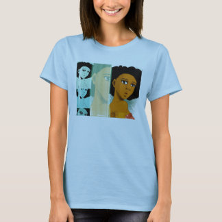 Camisa naturalmente verde azulada