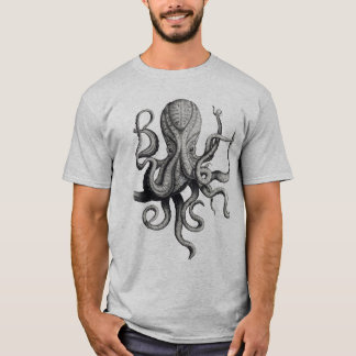Camisa náutica del pulpo de los hombres