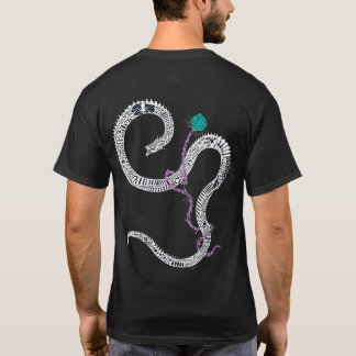 Camisa negativa del Hydra y de la serpiente