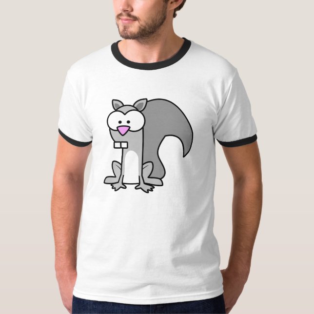 Camisa negra de la ardilla de la manga (Anverso)