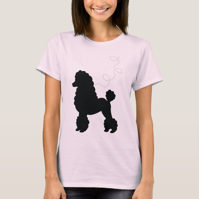Camisa negra de la falda del caniche (Anverso)
