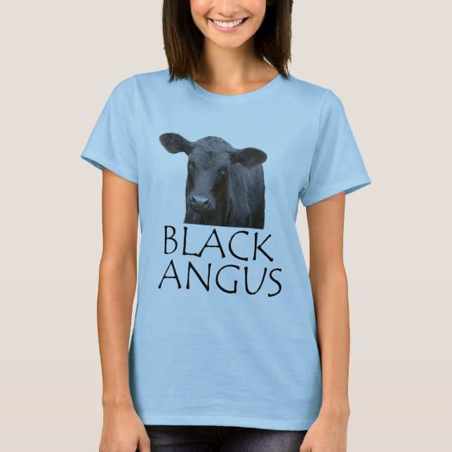 Camisa negra de la vaca de Angus (Anverso)