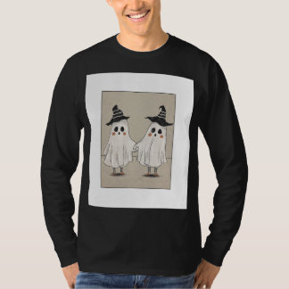 Camisa negra de manga larga estilo Gen z y linda.