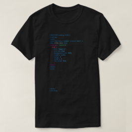 Camisa negra del HTML