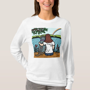 Camisa negra del puente del arco iris de Labrador