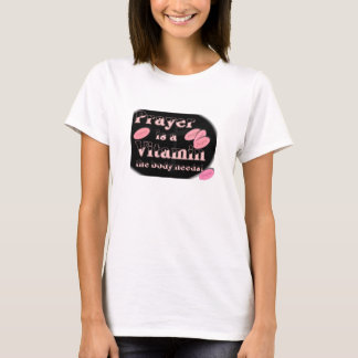 Camisa (negra) del rezo de la vitamina